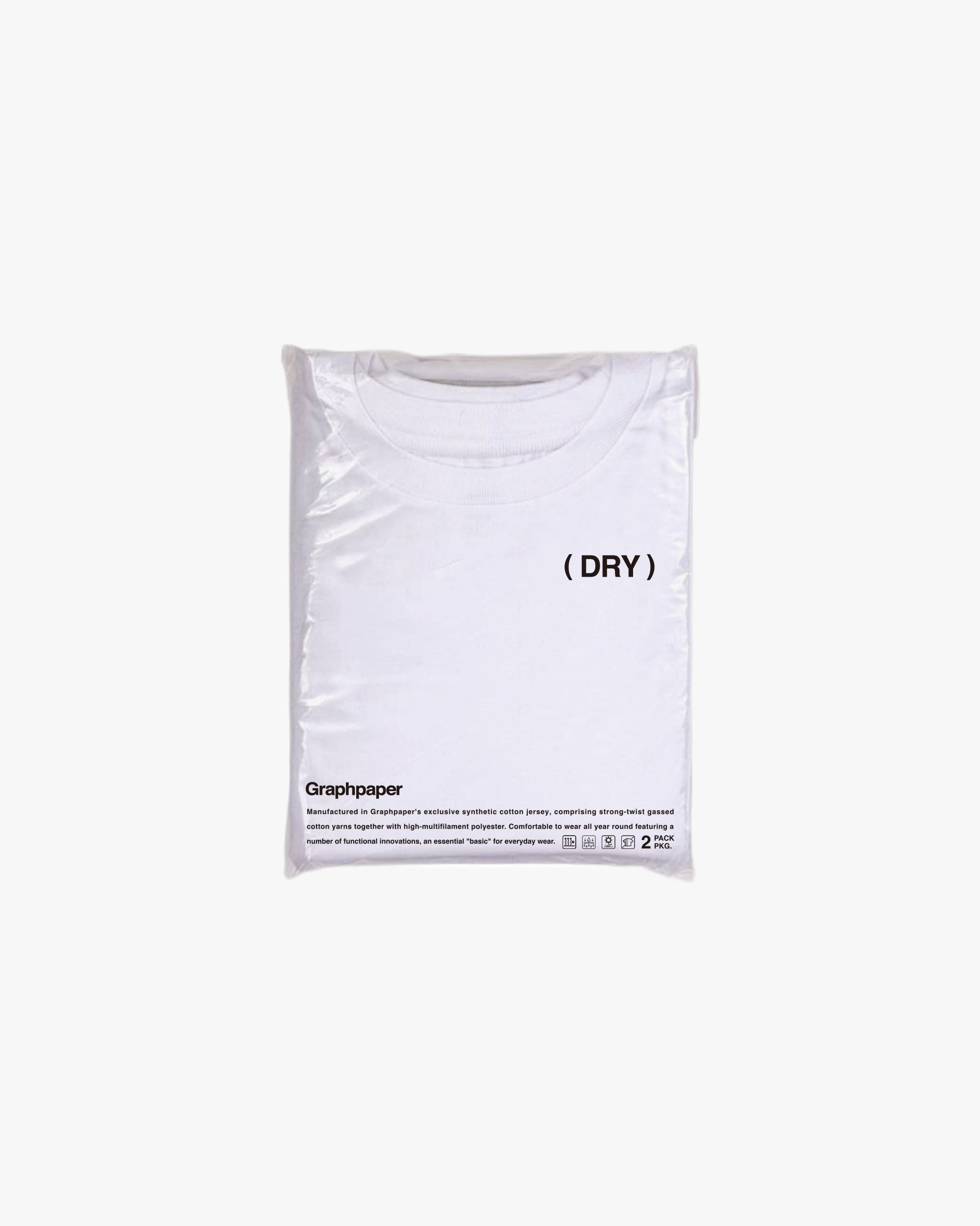 トップス Graphpaper (DRY) 2-Pack Crew Neck Tee DRY 2-Pack Crew Neck Tee – Graphpaper
