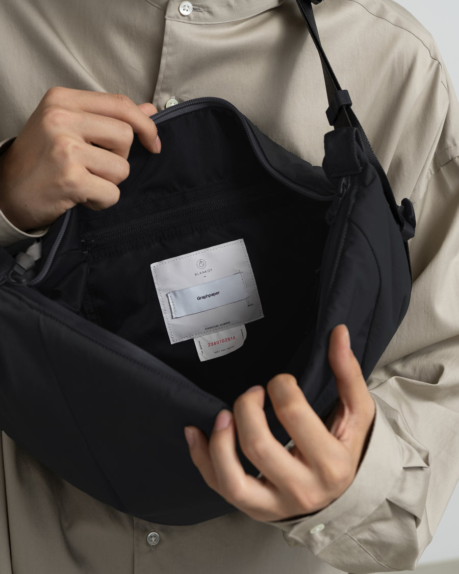 バッグ Graphpaper Blankof SMALL Crescent Bag Blankof for GP Small Crescent Bag – Graphpaper