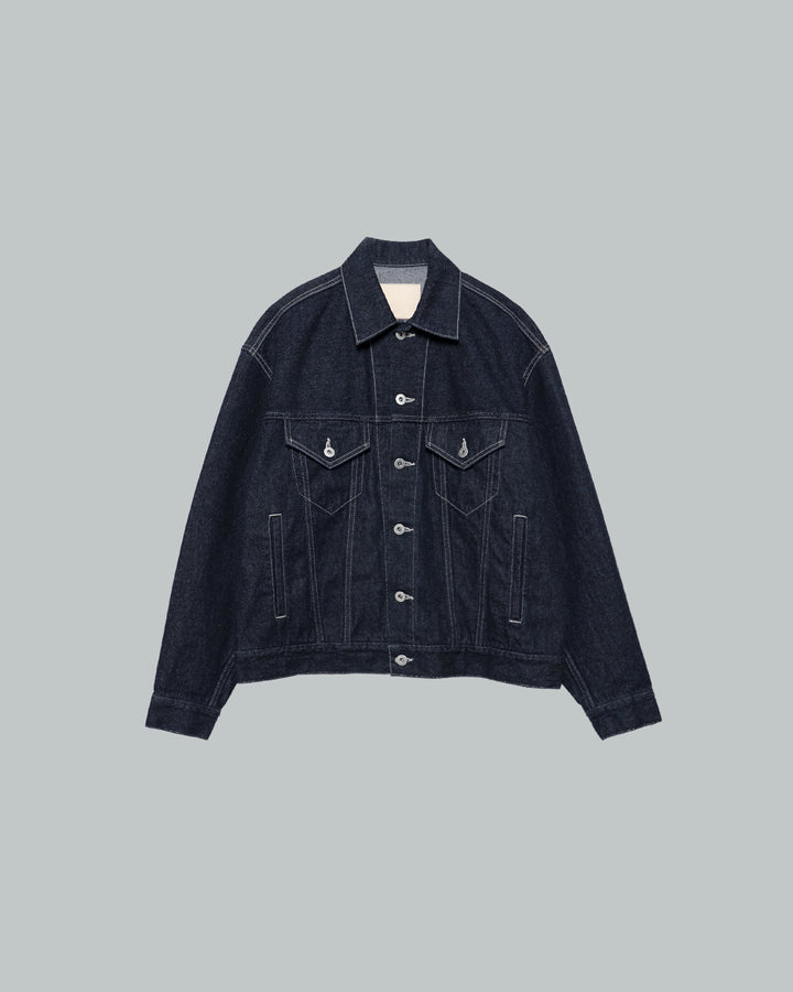 Recycled Cotton Denim Trucker Jacket
