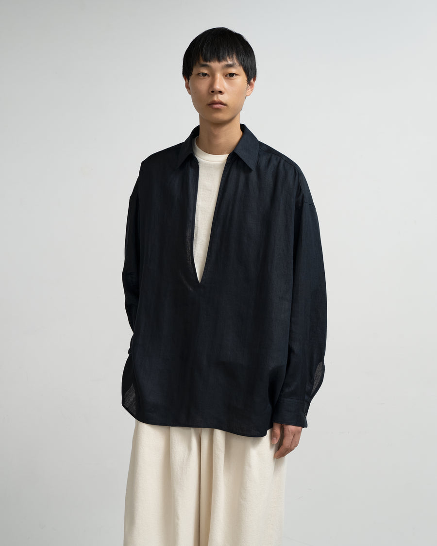 Graphpaper Linen L/S Skipper Shirt 新品未使用 Linen L/S Skipper Shirt – Graphpaper