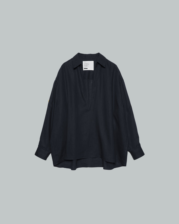 Linen L/S Skipper Shirt