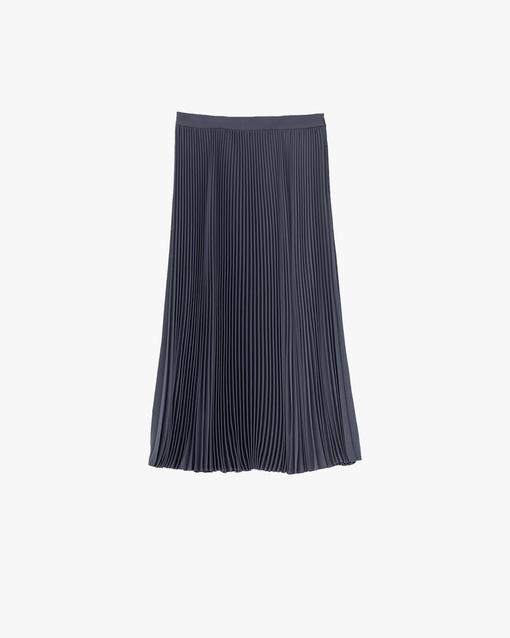 Satin Pleated Skirt