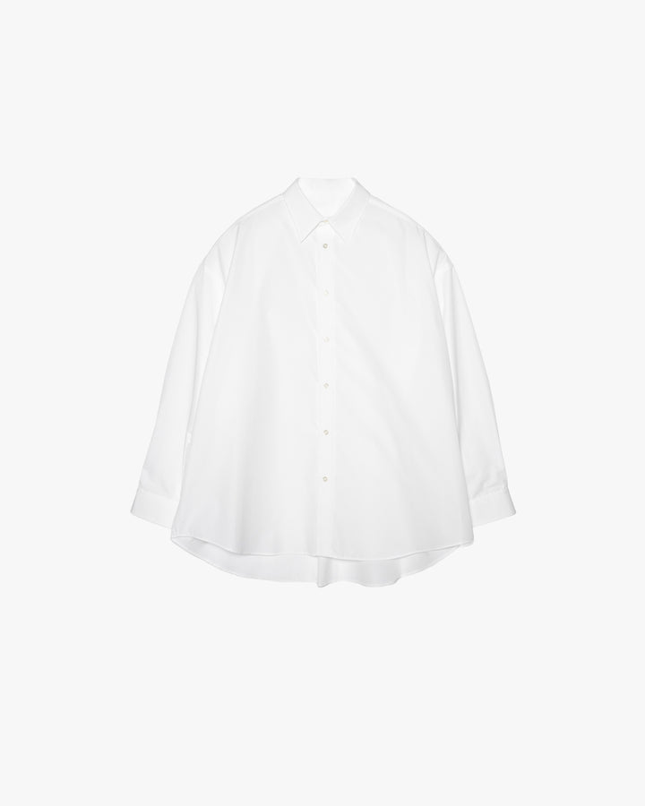 High Count Broad L/S Oversized Regular Collar Shirt