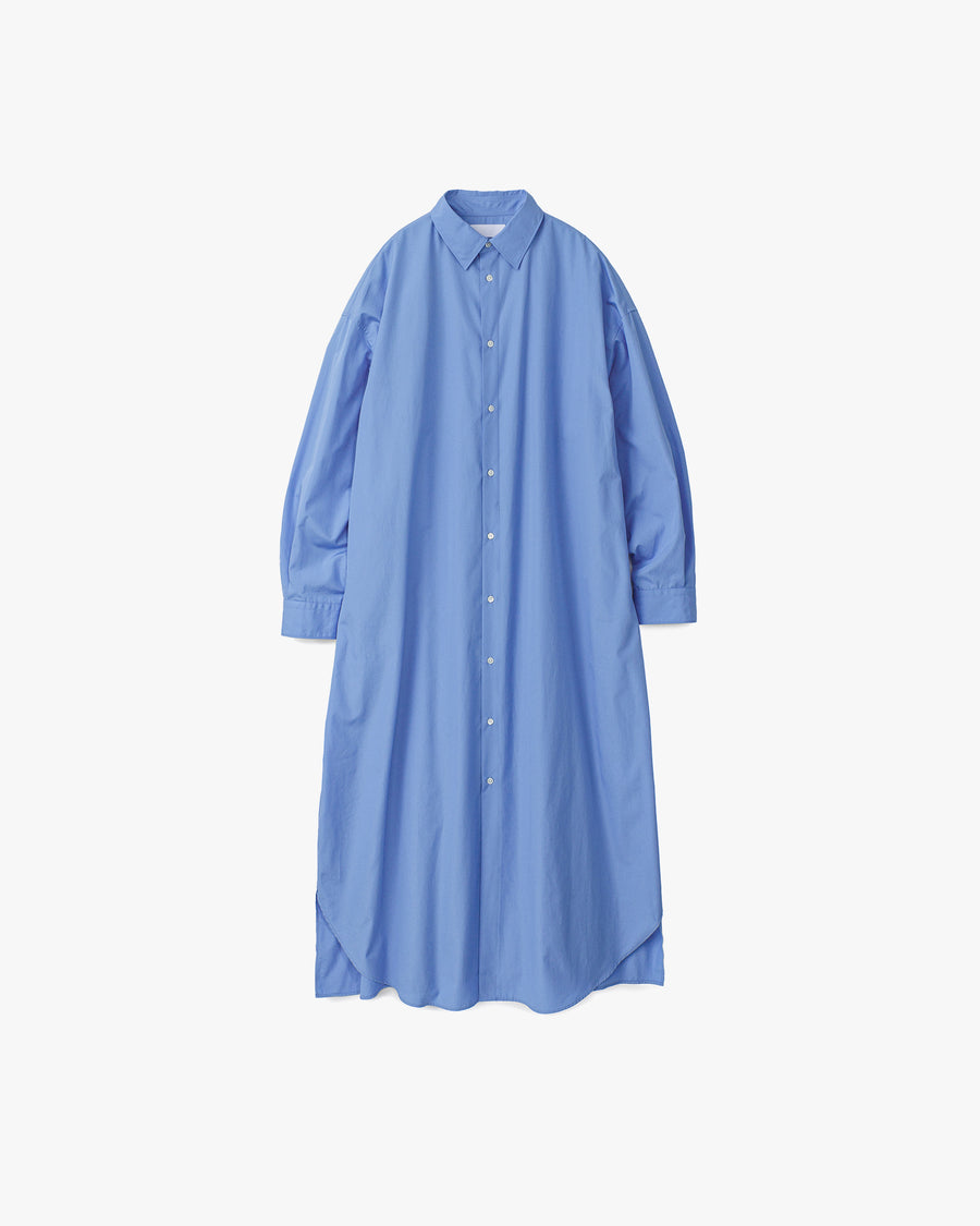 High Count Broad Oversized Regular Collar Shirt Dress
