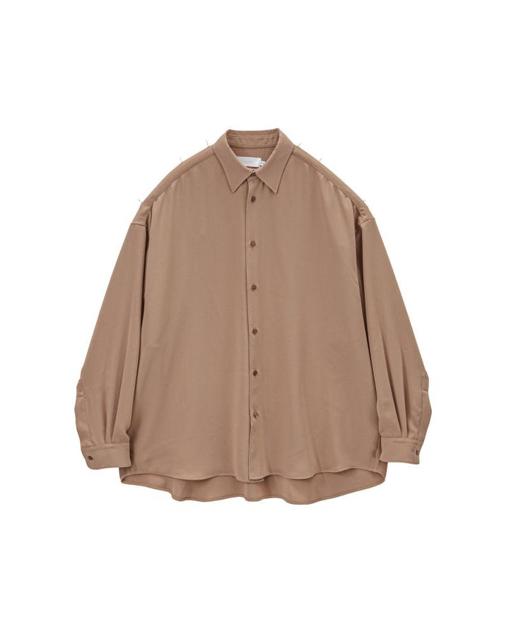 Satin Oversized Regular Collar Shirt
