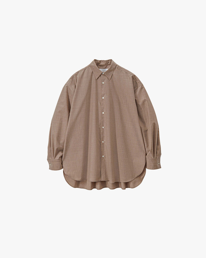 Fine Wool Heather Regular Collar Shirt