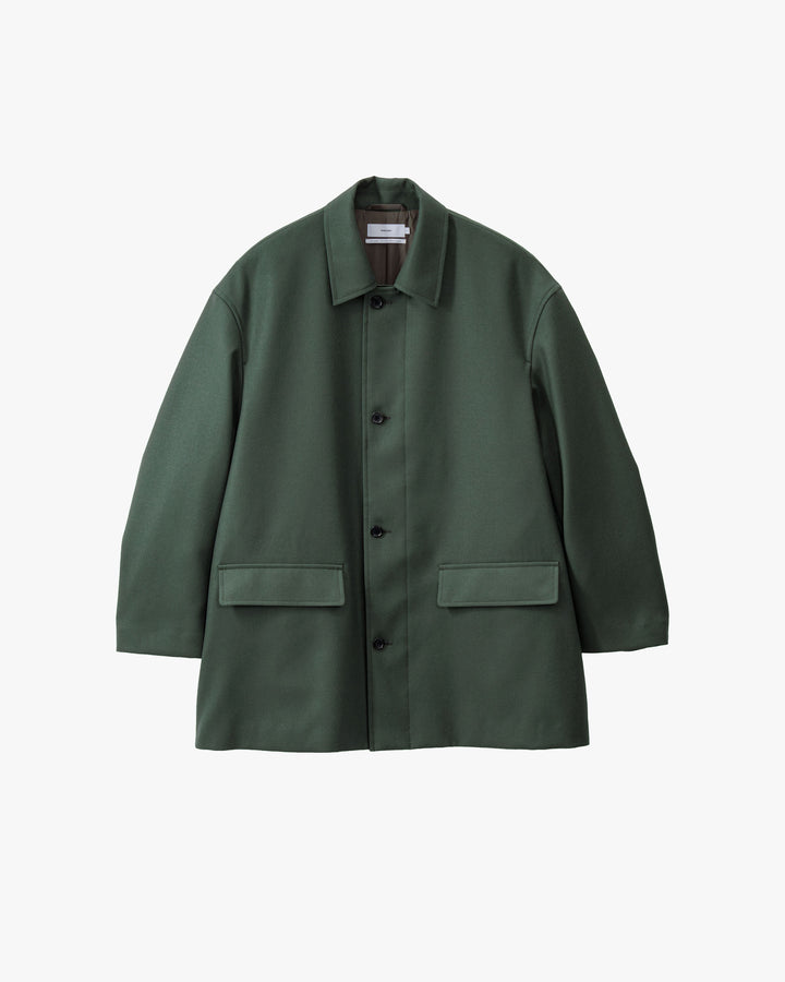 Scale Off Flannel Car Coat