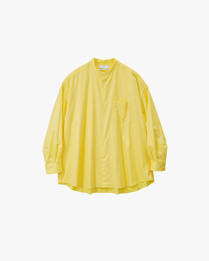 Silicon Poplin Oversized Band Collar Shirt