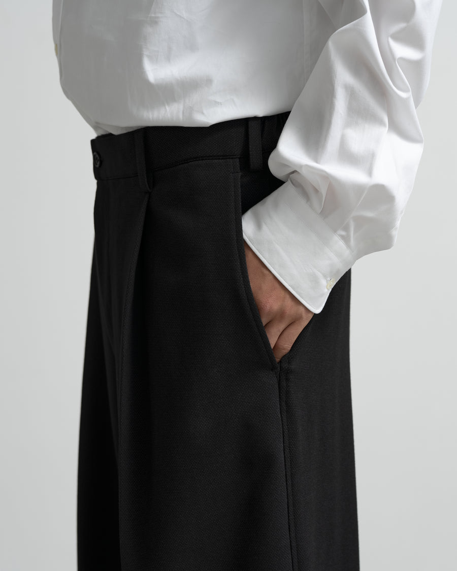 SIDOGRAS Melange Ponte Wide Slacks