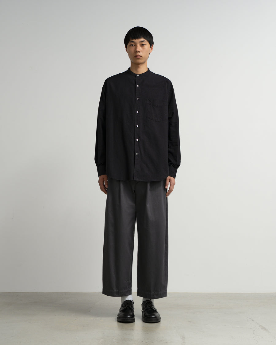 Oxford L/S Band Collar Box Shirt – Graphpaper