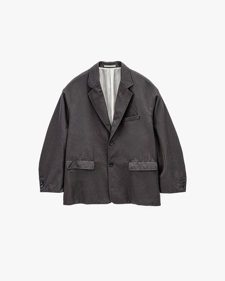 Fulled Wool Twill Oversized Jacket