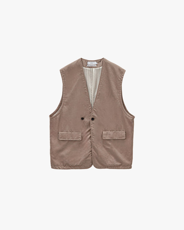 Fulled Wool Twill Adjustable Vest