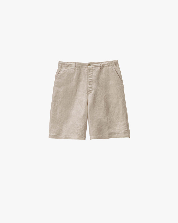 Linen Cupro Hopsack Military Shorts