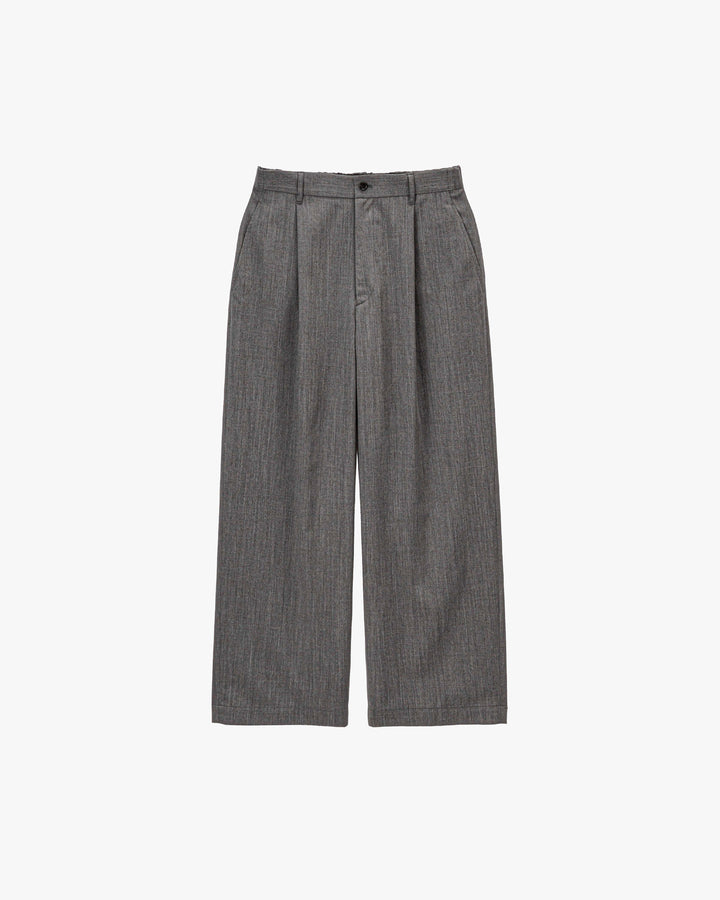 Techno Wool Twill Wide Tapered Trousers