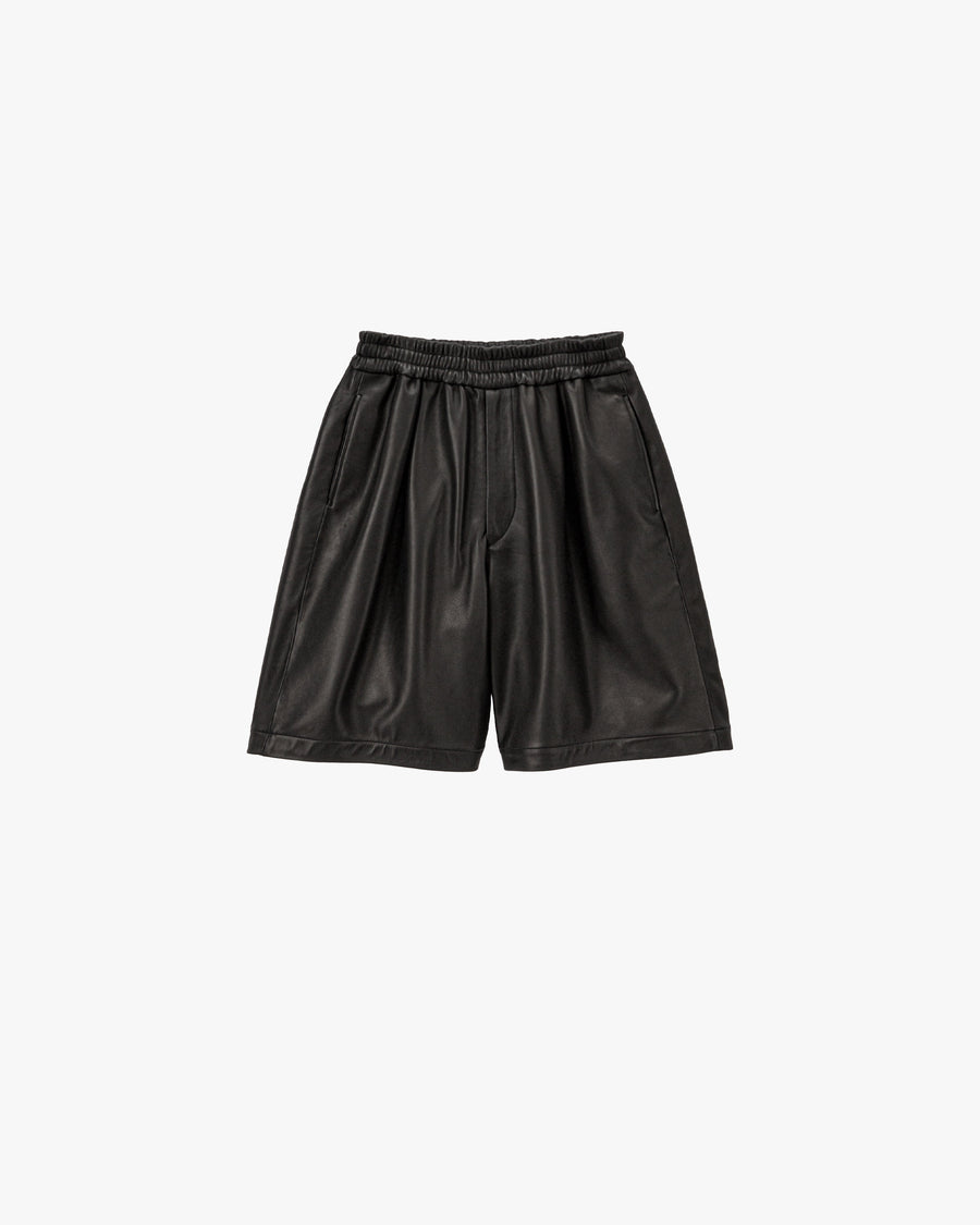 SALE- Lamb Leather Track Wide Shorts – Graphpaper