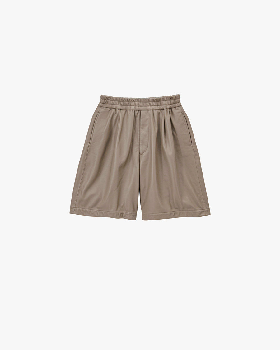 SALE- Lamb Leather Track Wide Shorts – Graphpaper