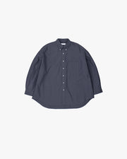 Oxford L/S Oversized B.D Shirt - GRAY / O/S / GRAY