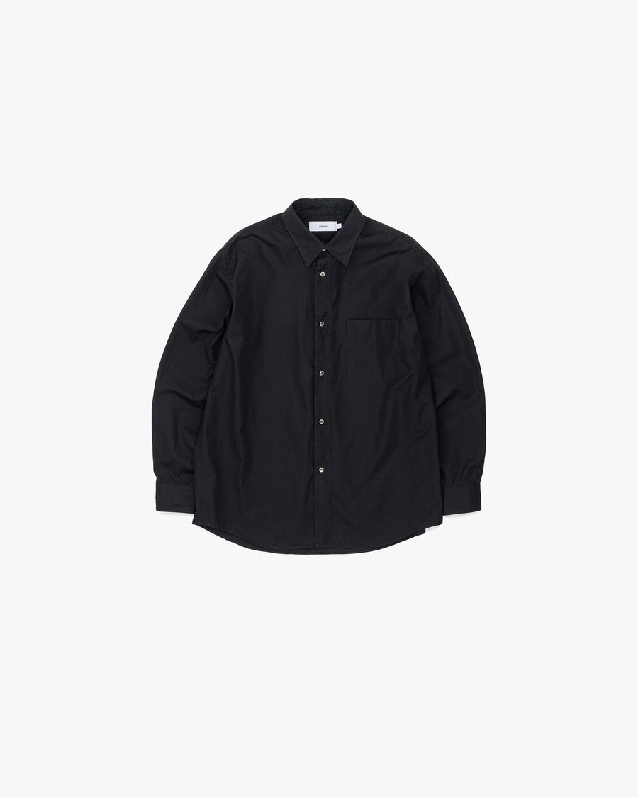 High Count Broad L/S Oversized Regular Collar Shirt