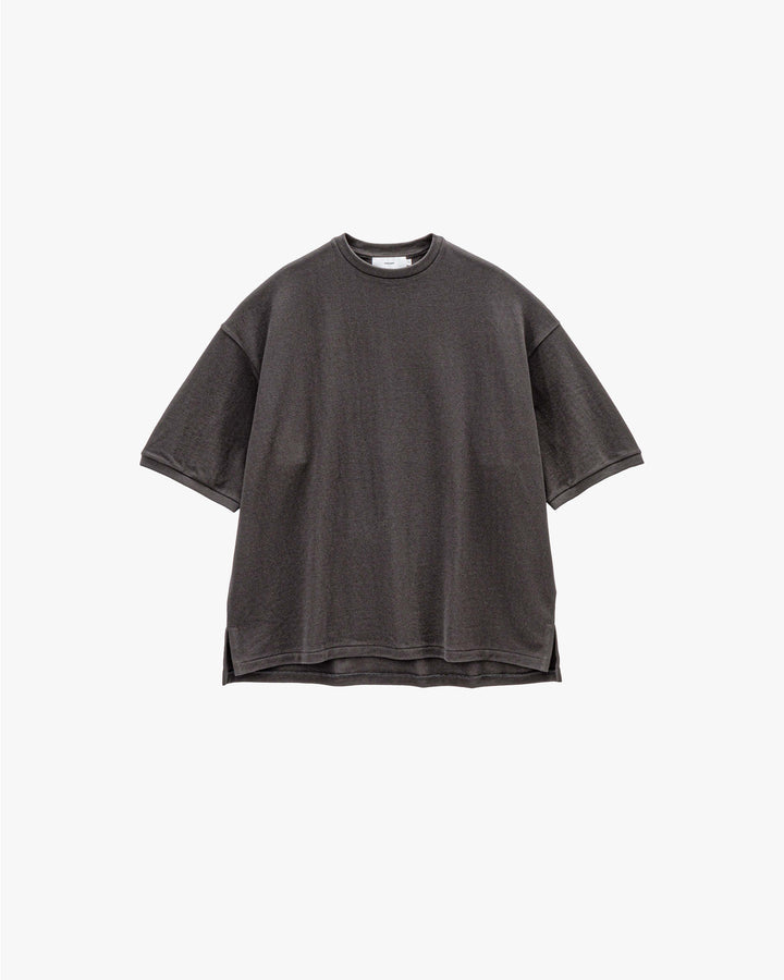Cotton Pique Jersey Crew Neck Tee