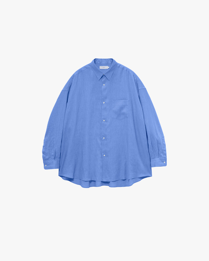Linen L/S Oversized Regular Collar Shirt
