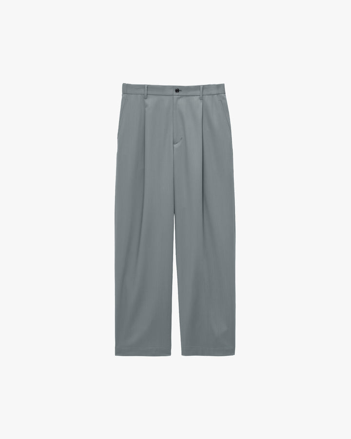 Techno Wool Twill Wide Tapered Trousers