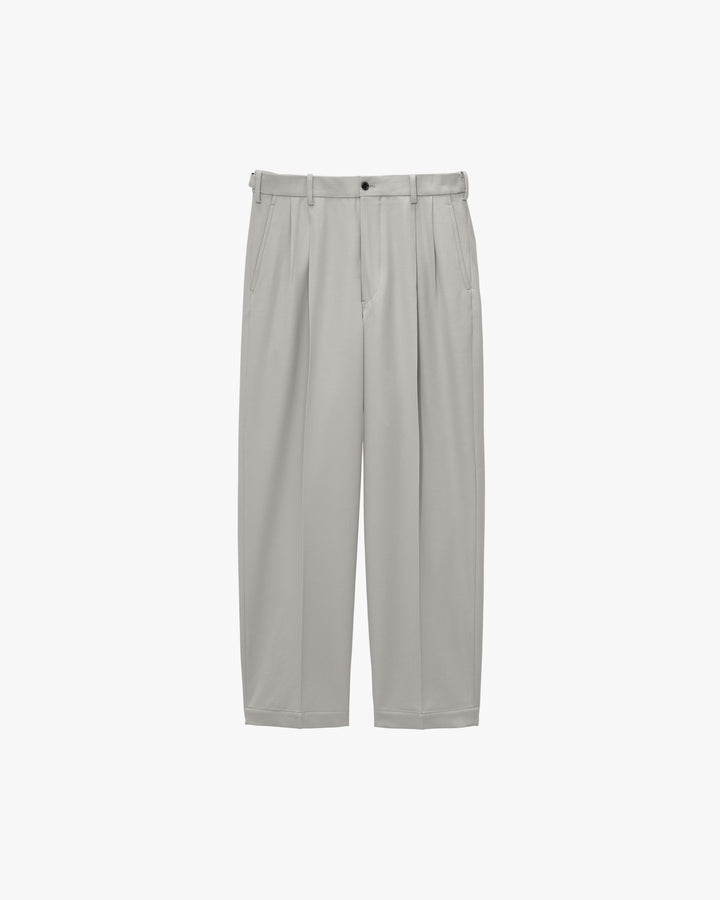 Back Satin Wool Gabardine Adjustable Trousers