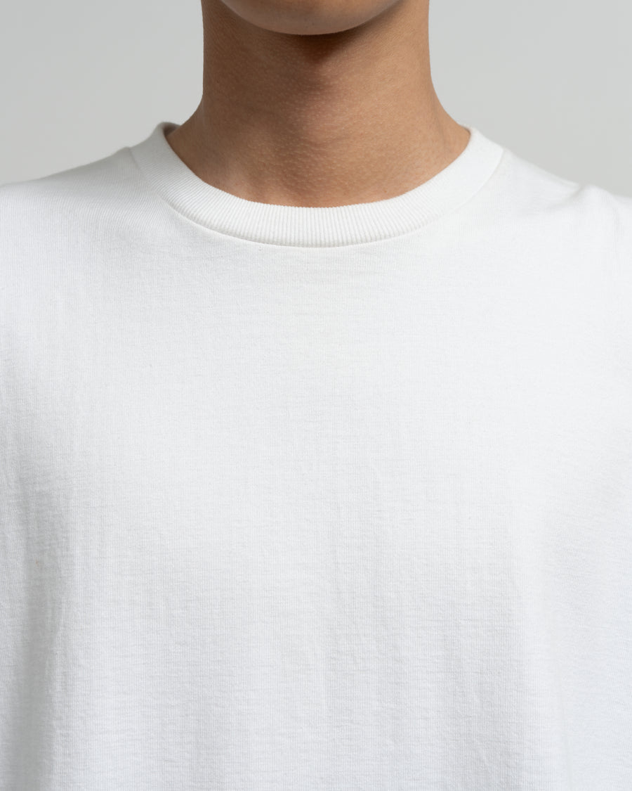 トップス Graphpaper L/S Oversized Tee (WHITE) Heavy Weight L/S Oversized Tee – Graphpaper