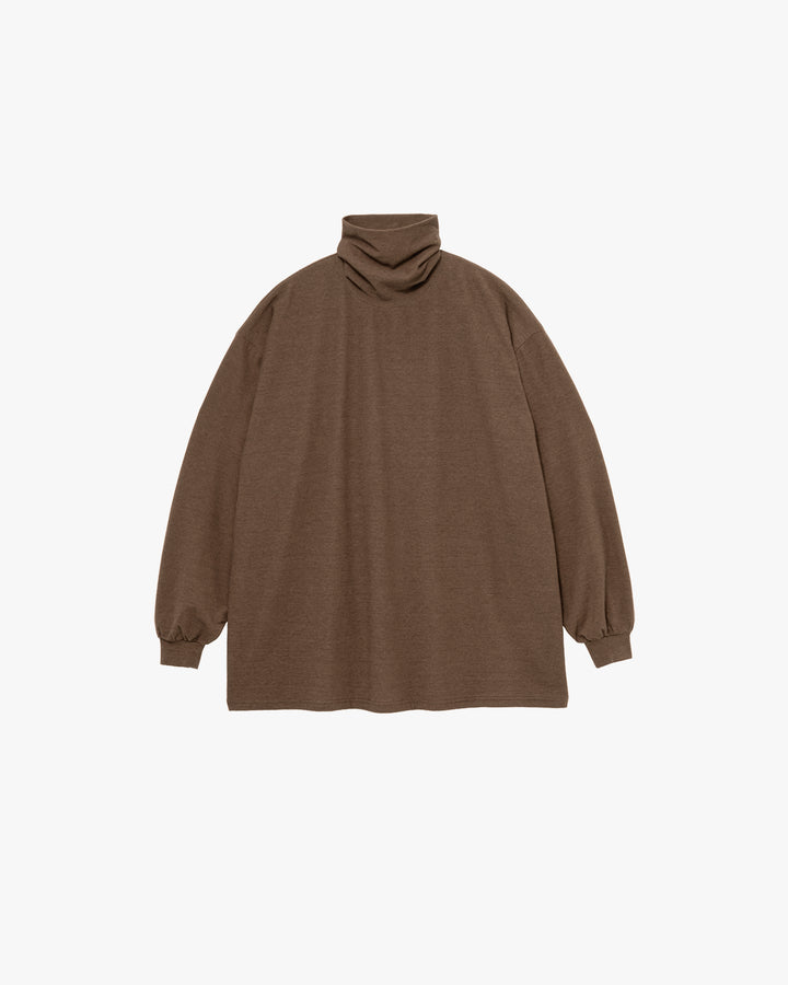 Cotton Wool Ripple High Neck L/S Tee