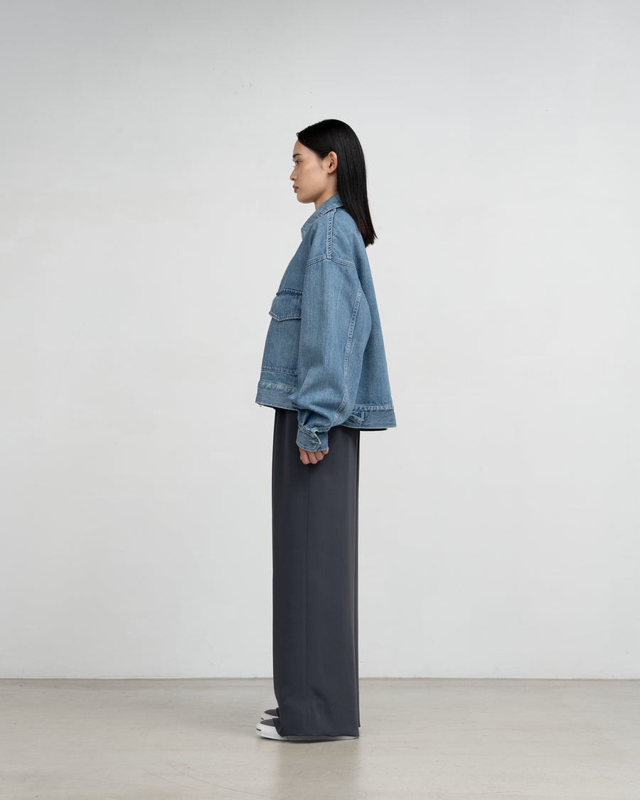 Selvage Denim Zip Jacket -LIGHT FADE-