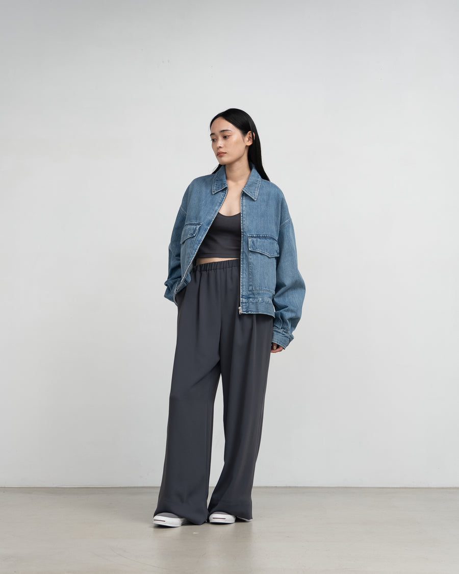 Selvage Denim Zip Jacket -LIGHT FADE-