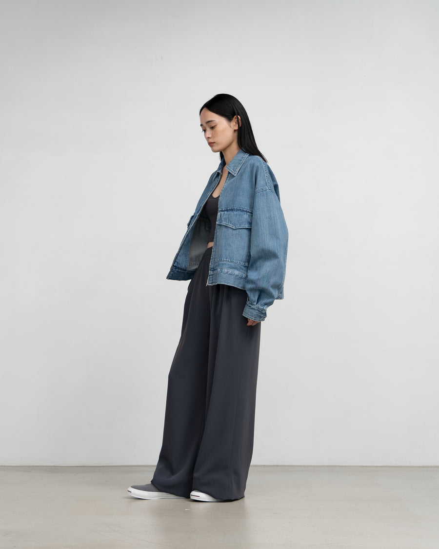 Selvage Denim Zip Jacket -LIGHT FADE-