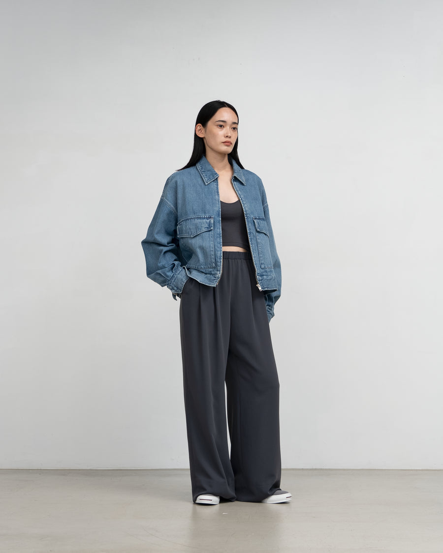 Selvage Denim Zip Jacket -LIGHT FADE-