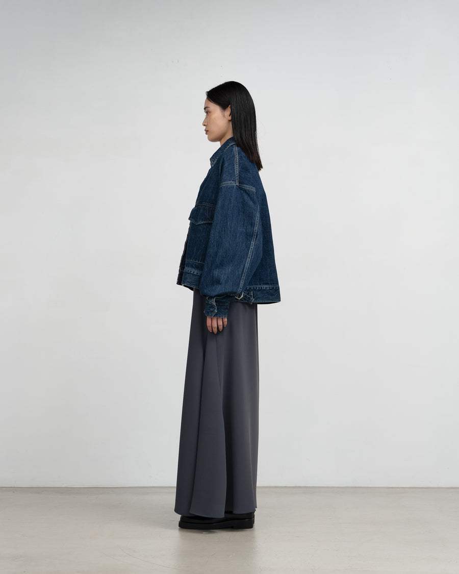Selvage Denim Zip Jacket -DARK FADE-