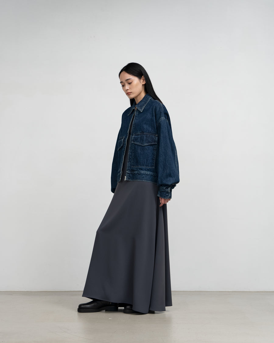 Selvage Denim Zip Jacket -DARK FADE-