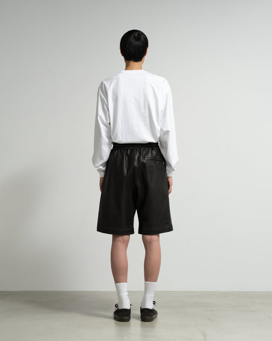SALE- Lamb Leather Track Wide Shorts – Graphpaper