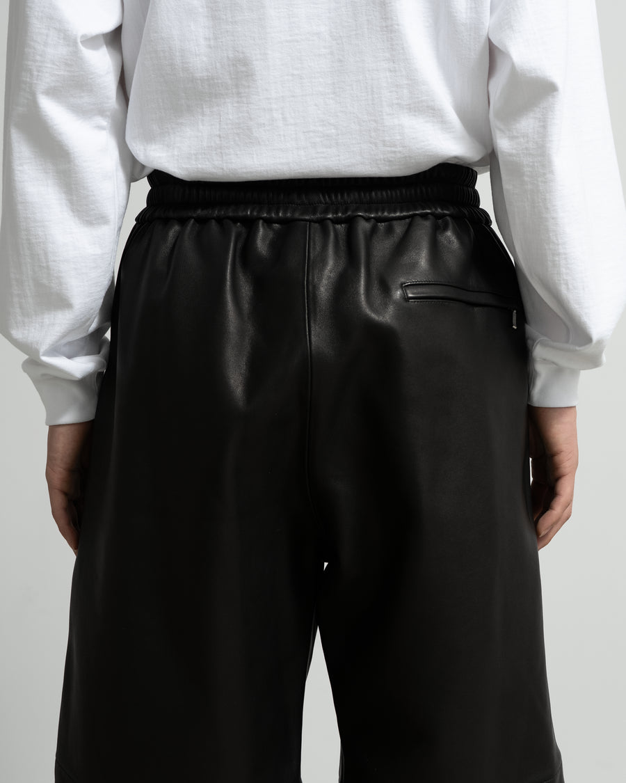 SALE- Lamb Leather Track Wide Shorts – Graphpaper