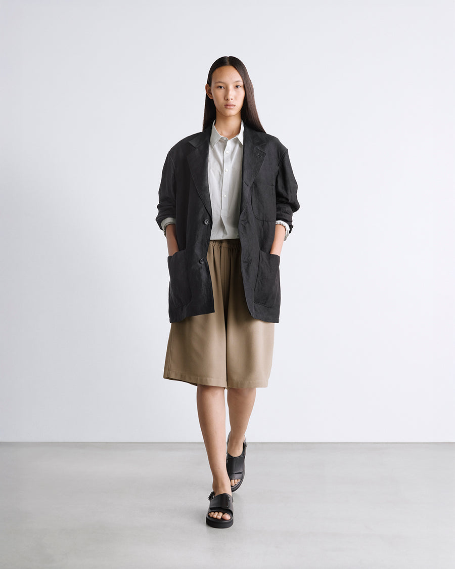 Linen Cupro Back Satin Work Jacket – Graphpaper