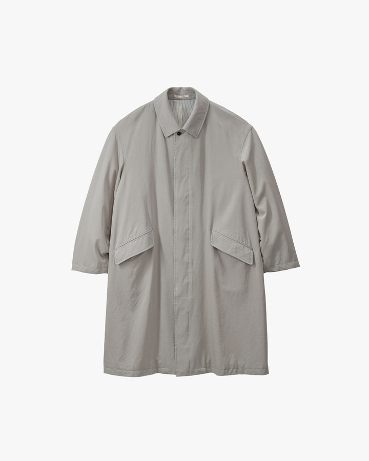 Fulled Wool Gabardine Oversized Bal Collar Coat
