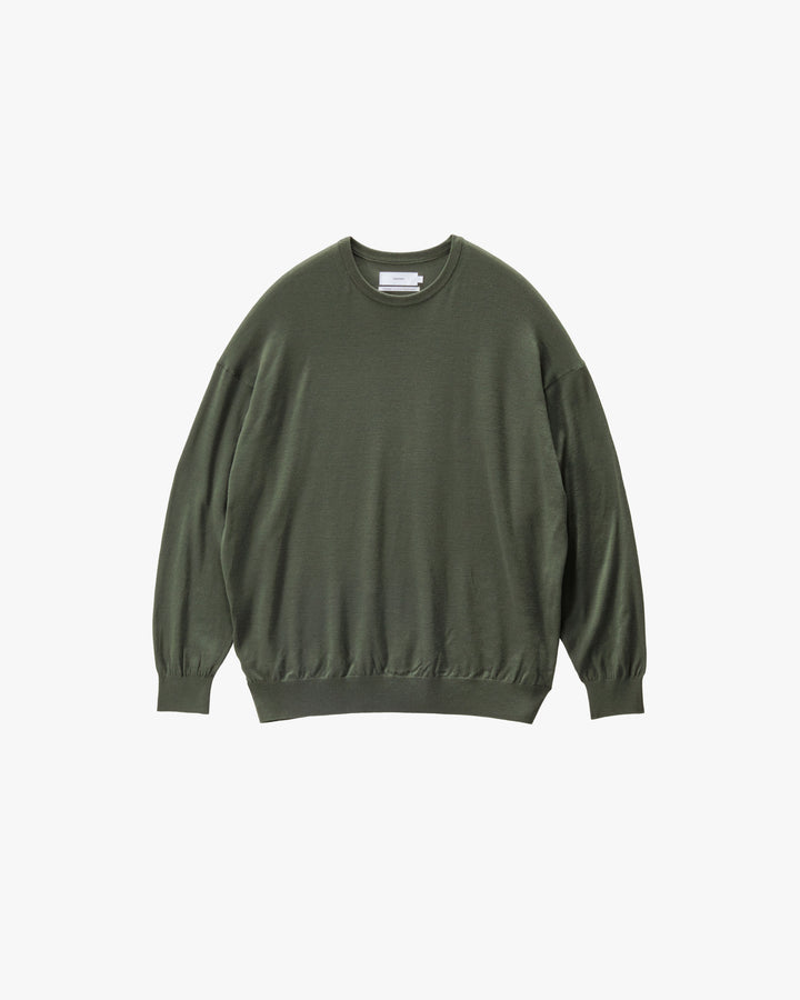 High Gauge L/S Oversized Crew Neck Knit