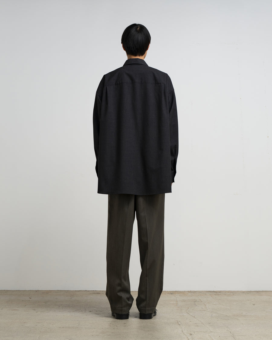 Fine Heather Wool L/S Skipper Shirt – Graphpaper