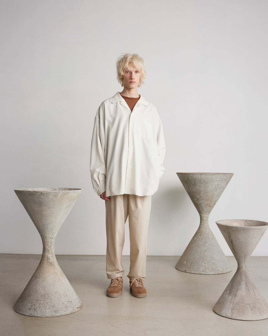 グラフペーパー SILK NOIL VISCOSE SLEEPING SHIRT SALE- Silk Noil Viscose Sleeping Shirt – Graphpaper