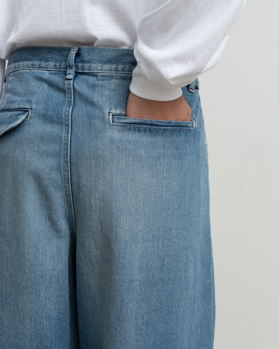 Selvage Denim Two Tuck Pants -LIGHT FADE- – Graphpaper