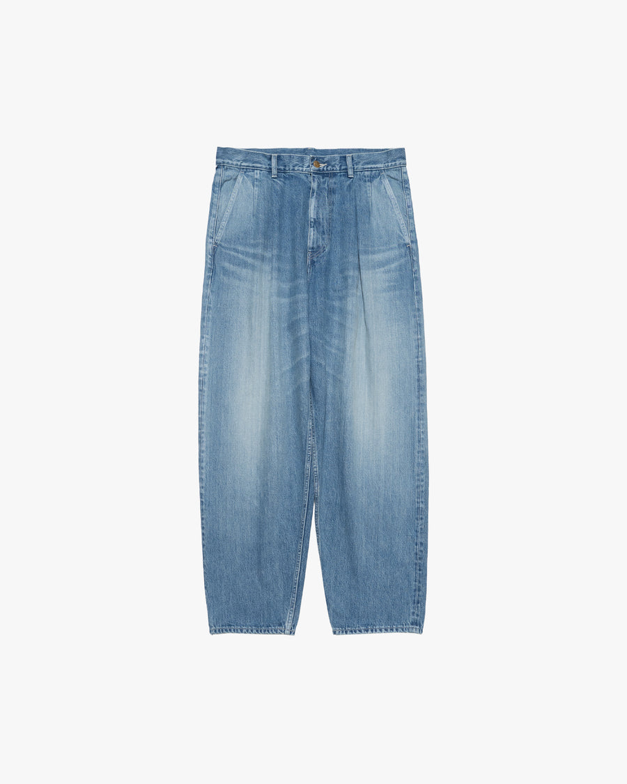 Selvage Denim Two Tuck Tapered Pants -LIGHT FADE- – Graphpaper