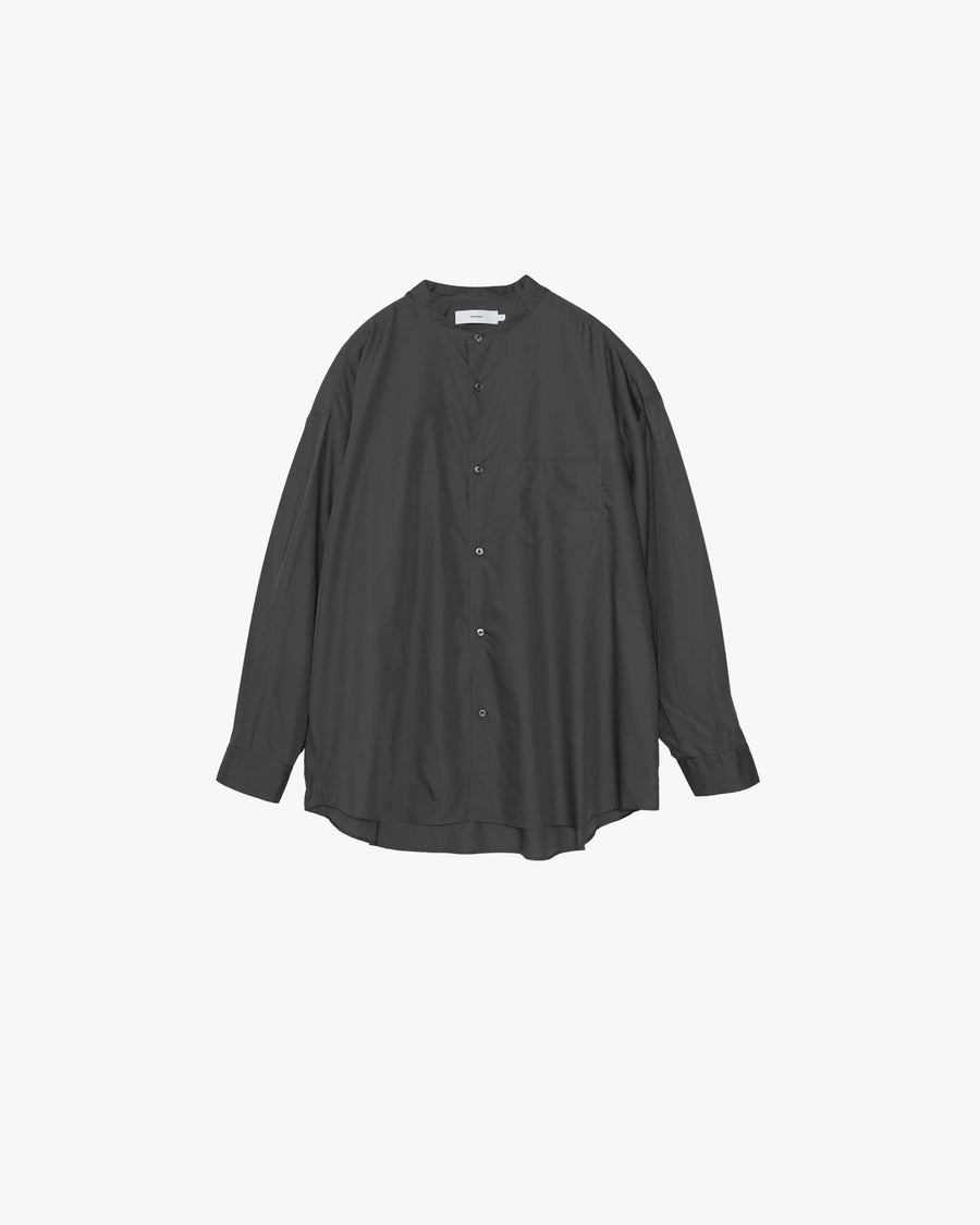 Broad L/S Oversized Band Collar Shirt
