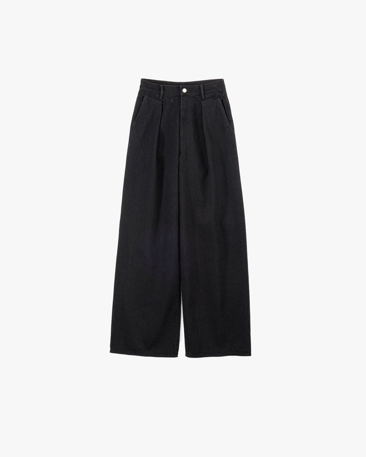 Selvage Denim Two Tuck Wide Pants