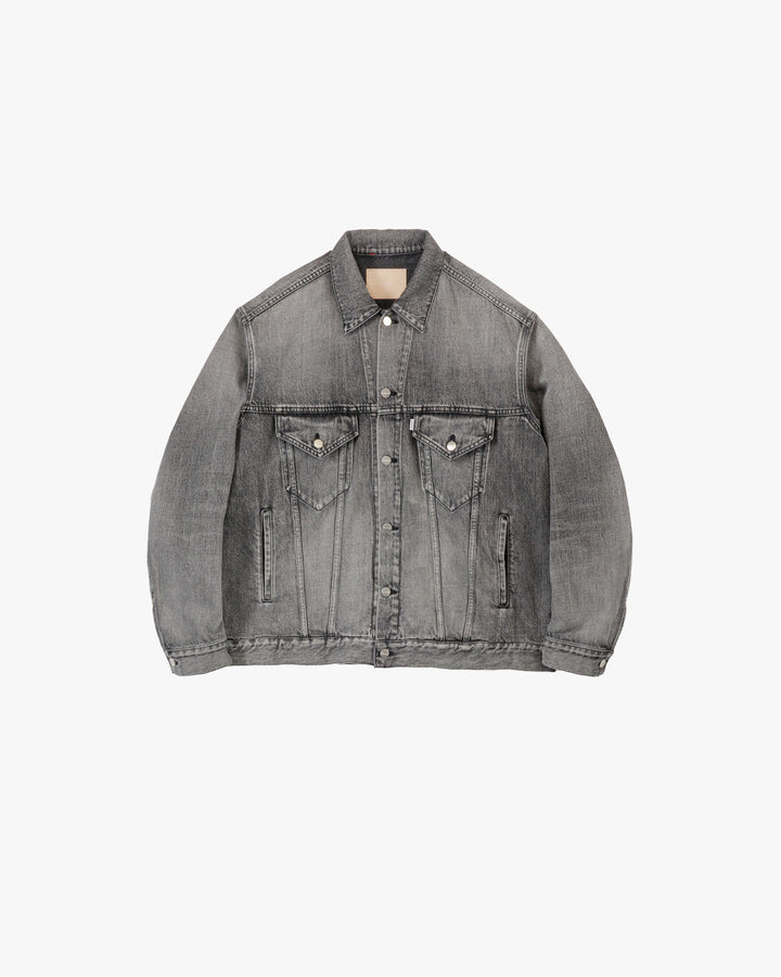 Selvage Denim Trucker Jacket -LIGHT FADE-