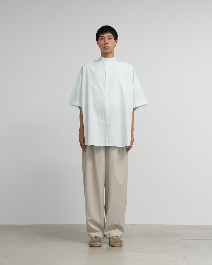 ALUMO for GP S/S Oversized Band Collar Shirt