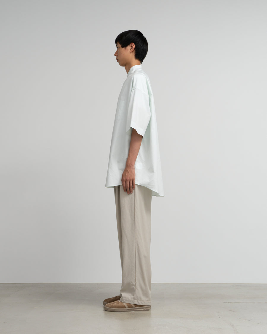 ALUMO for GP S/S Oversized Band Collar Shirt
