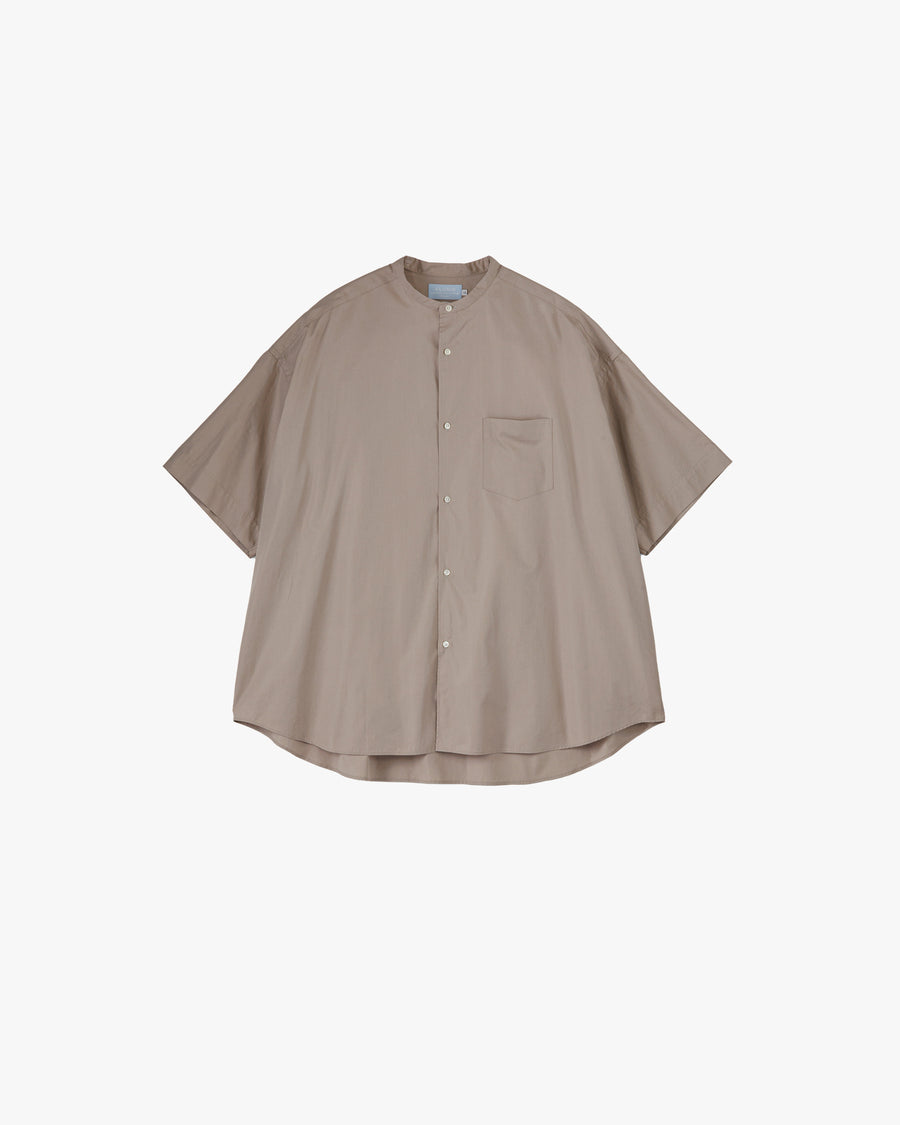 ALUMO for GP S/S Oversized Band Collar Shirt