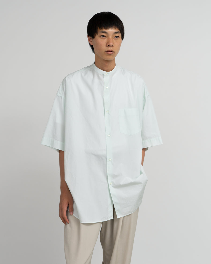 ALUMO for GP S/S Oversized Band Collar Shirt